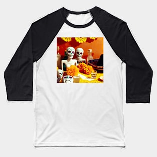 Día de los Muertos Baseball T-Shirt